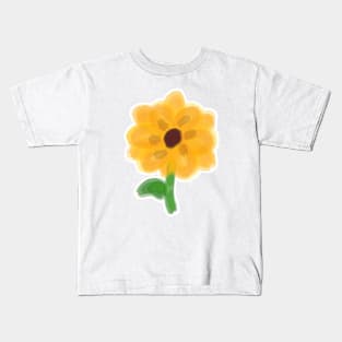 watercolor sunflower Kids T-Shirt